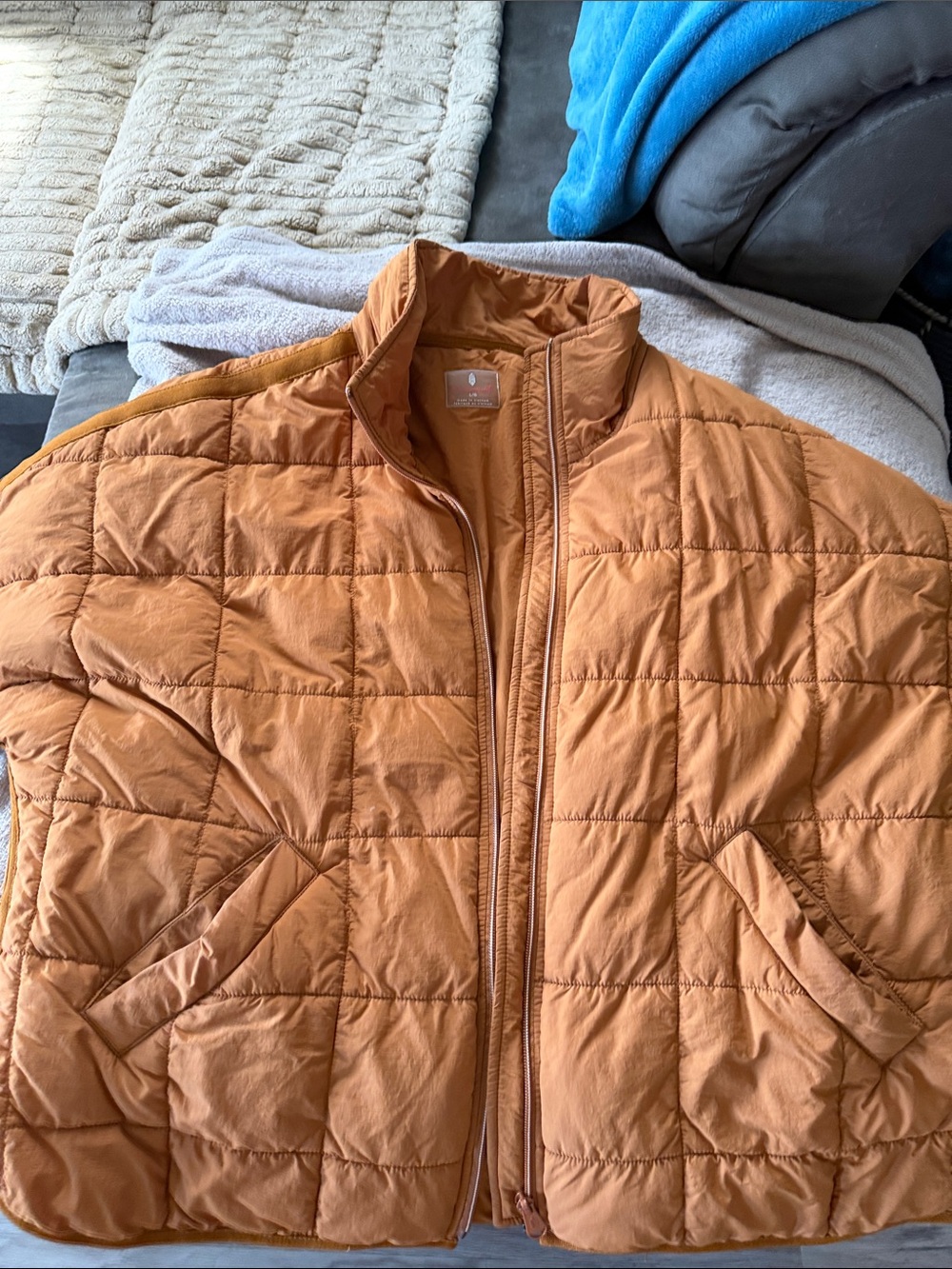 Free people oversized quilted jacket.